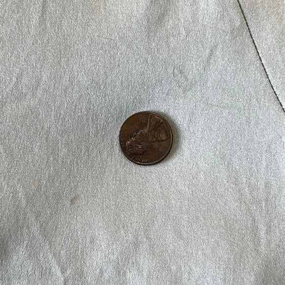 Marina Rinaldi Champagne Silk High Low Trumpet Paneled Midi Skirt Size 22 - Picture 9 of 11